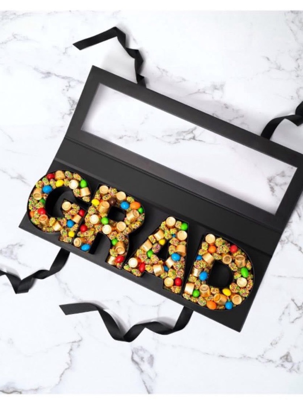 Graduation Gift Box Fillable Word Food Storage - Picture 6 of 9